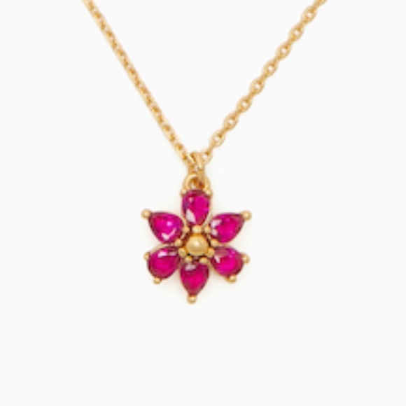 Kate Spade "First Bloom" Mini Pendant Necklace - NWT - Picture 1 of 11